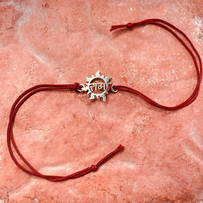 trueBrowns 925 Sterling Silver Ram Thread Rakhi