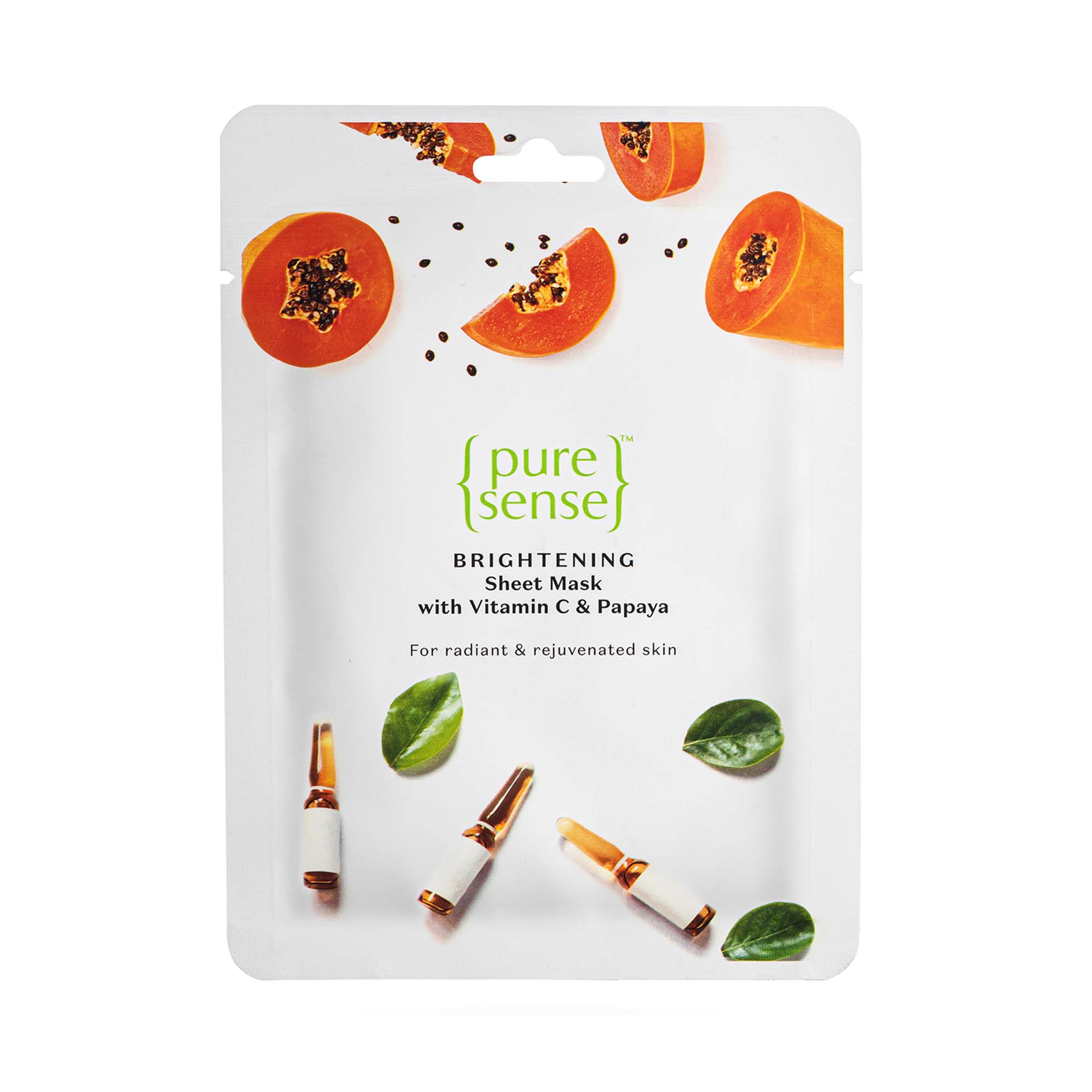 Puresense Brightening Sheet Mask with Vitamin C & Papaya - 15 ml
