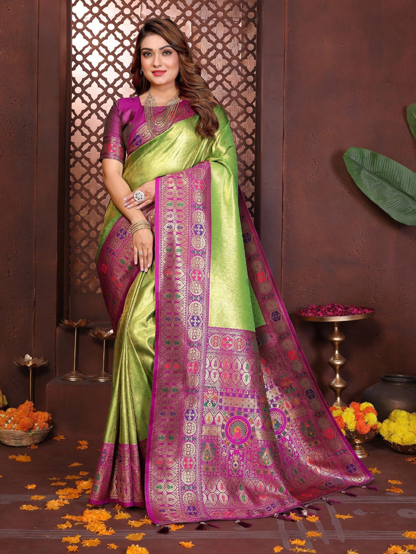 Anaita Banarasi Tissue Silk Saree