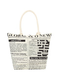 Jute Cottage Gloabal Print Zipper Bag