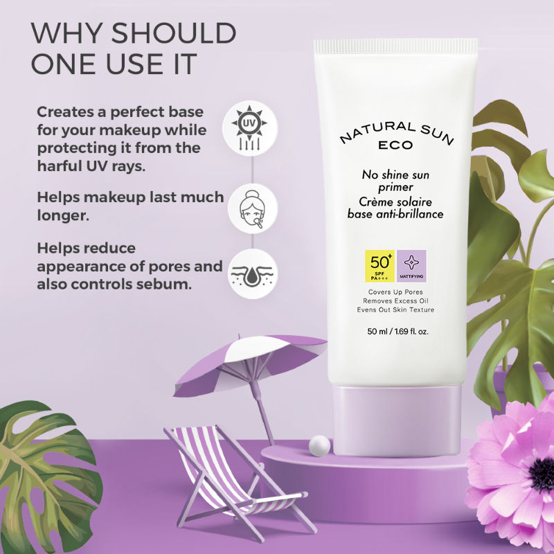 The Face Shop NaturalSun Eco No Shine Sun Primer - 50 ml
