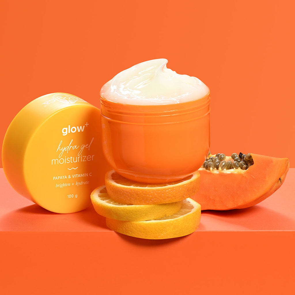 Aqualogica Glow+ Hydra Gel Moisturizer with Vitamin C & Papaya - 100 gms