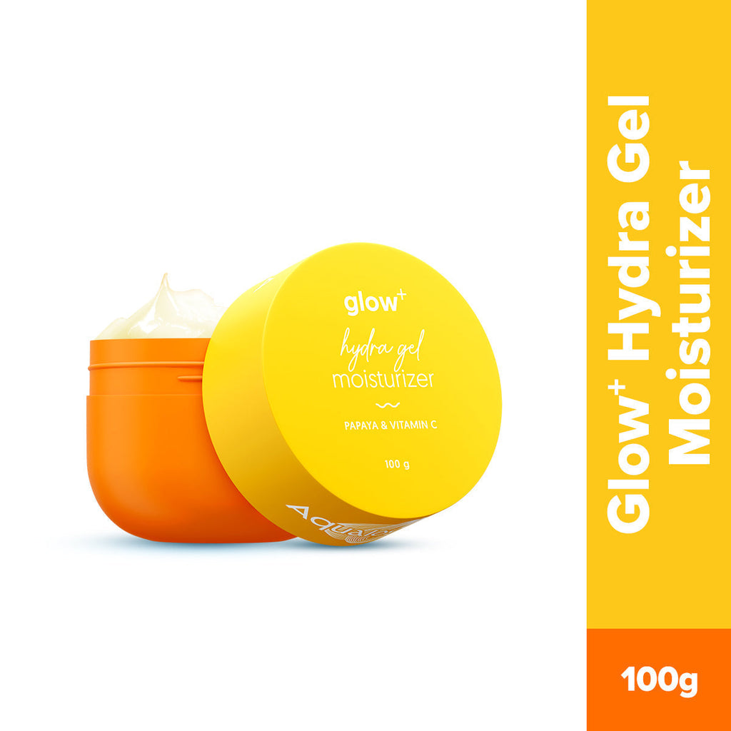 Aqualogica Glow+ Hydra Gel Moisturizer with Vitamin C & Papaya - 100 gms