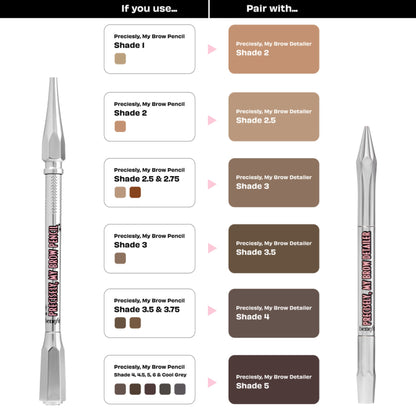 Benefit Cosmetics Precisely, My Brow Detailer Eyebrow Pencil - 4 Warm Deep Brown