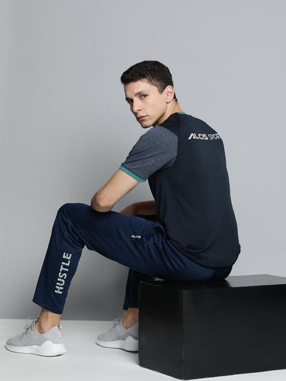 Alcis Men Colourblocked Dry Tech Slim Fit T-shirt