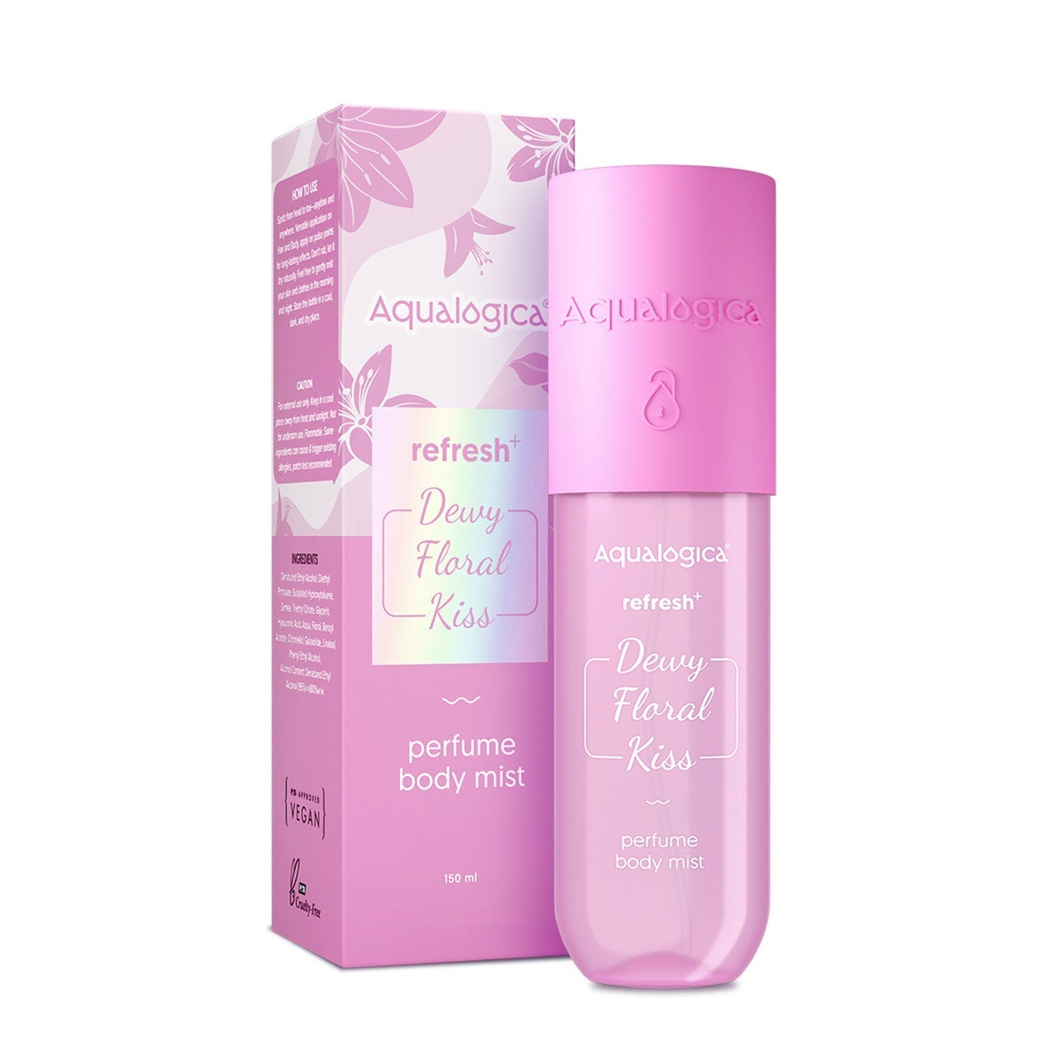 Aqualogica Refresh+ Dewy Floral Kiss Perfume Body Mist - 150 ml