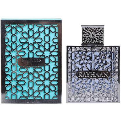 RAYHAAN Aquatica Eau de Parfum for Men, Fresh Marine Citrus Clean Fragrance, Long Lasting EDP Spray, Daily Wear Perfume for Summer & Office