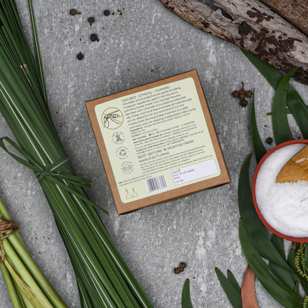 Phool Masquito Repellent Pack With Citronella & Eucalyptus Cones Combo
