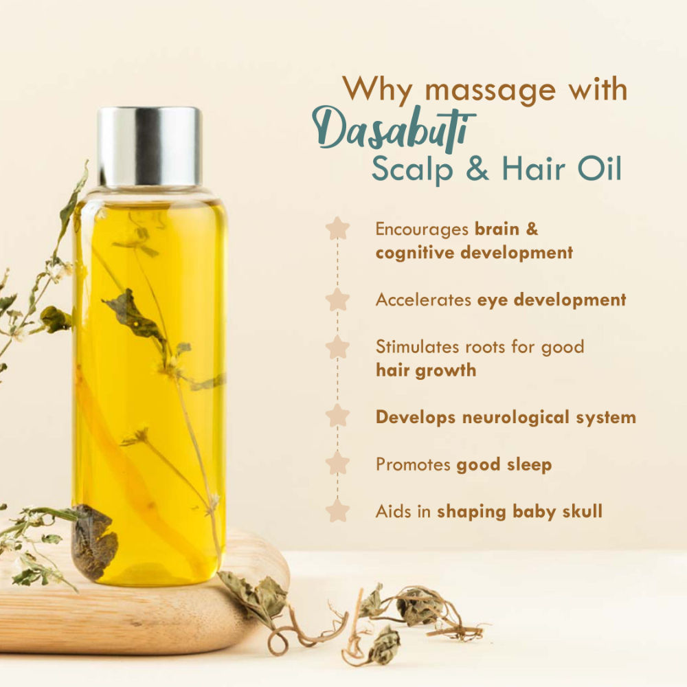 Nat Habit Summer Baby Scalp & Hair Oil Brahmi Matsyakshi DASABUTI - 110 ml