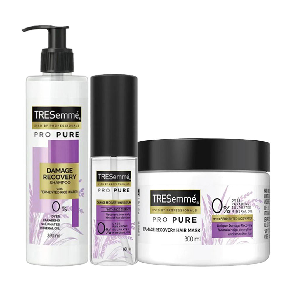 TRESemme Pro Pure Damage Recovery - Shampoo + Mask + Serum Combo