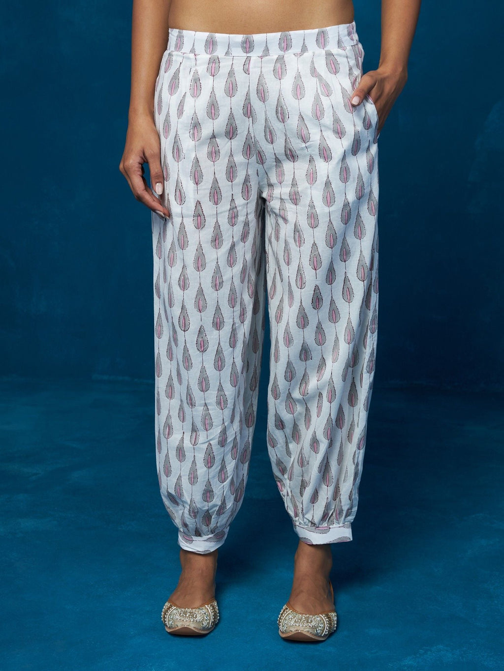 Likha Pink Hand Block Printed Co-ord Set LIKSKD127 (Set of 2)