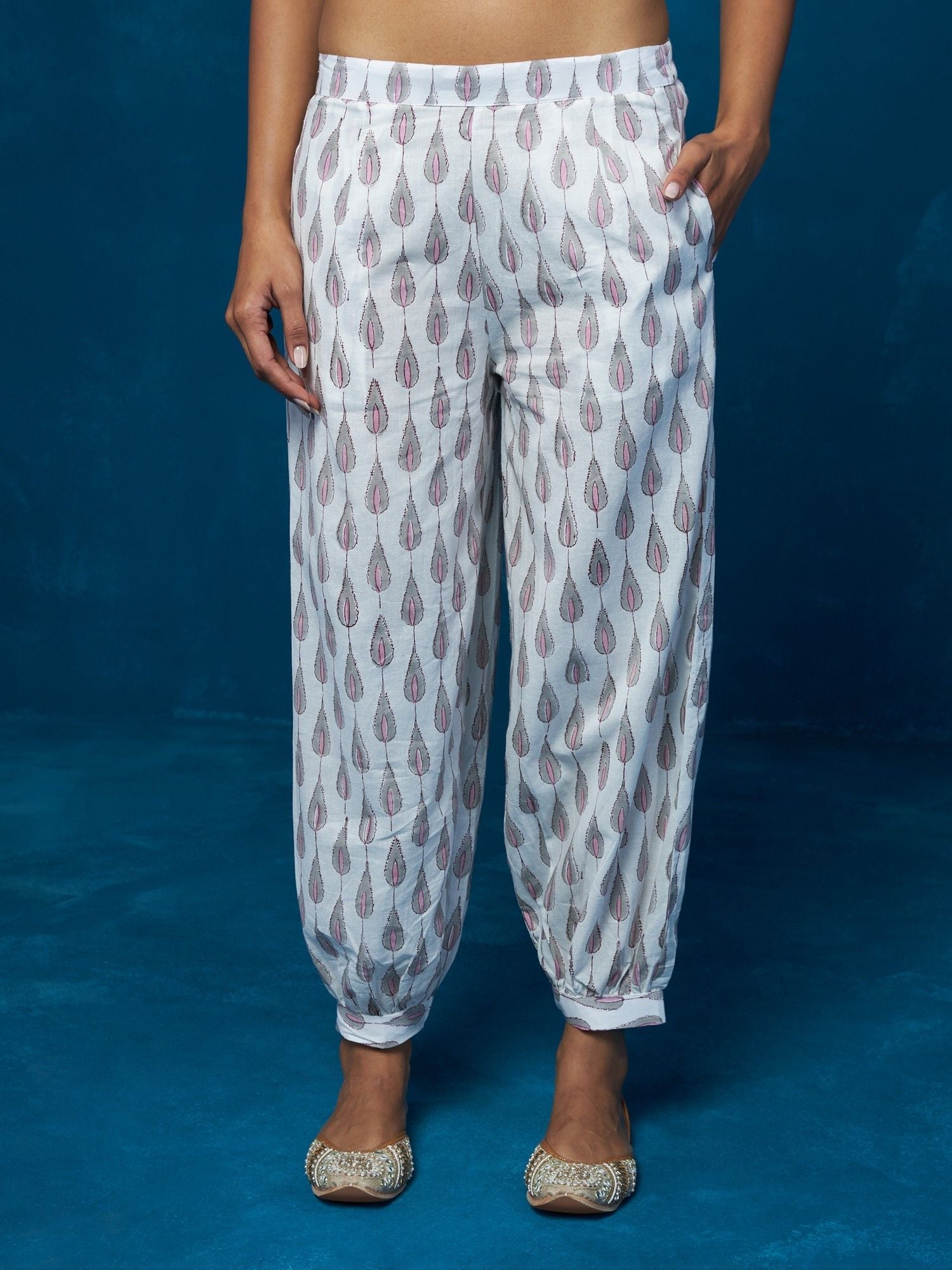 Likha Pink Hand Block Printed Co-ord Set LIKSKD127 (Set of 2)