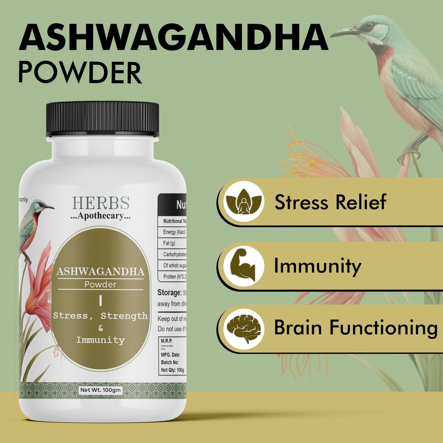 Zenvista Herbs Apothecary Ashwagandha Powder
