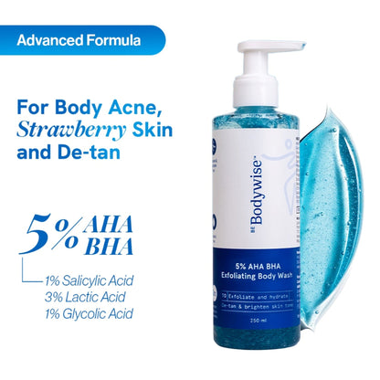 BeBodywise 5% AHA BHA Exfoliating Body Wash
