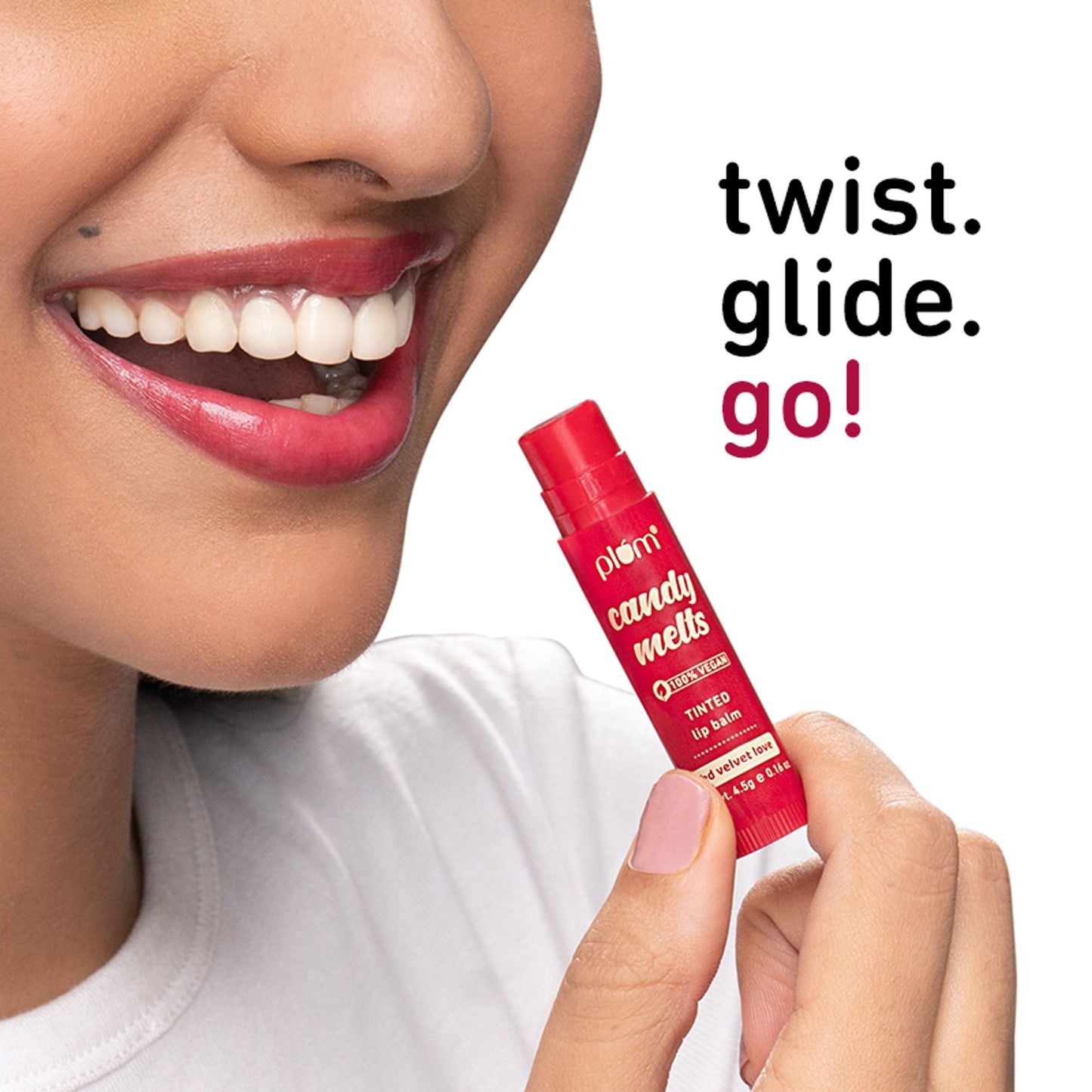 Plum Candy Melts Tinted Lip Balm - Red Velvet Love