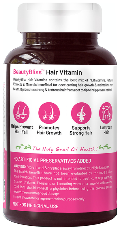 Bliss Welness Hair Vitamins Veg Tablet