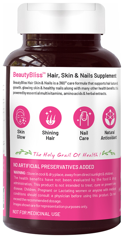 Bliss Welness Hair Skin & Nails Veg Tablet