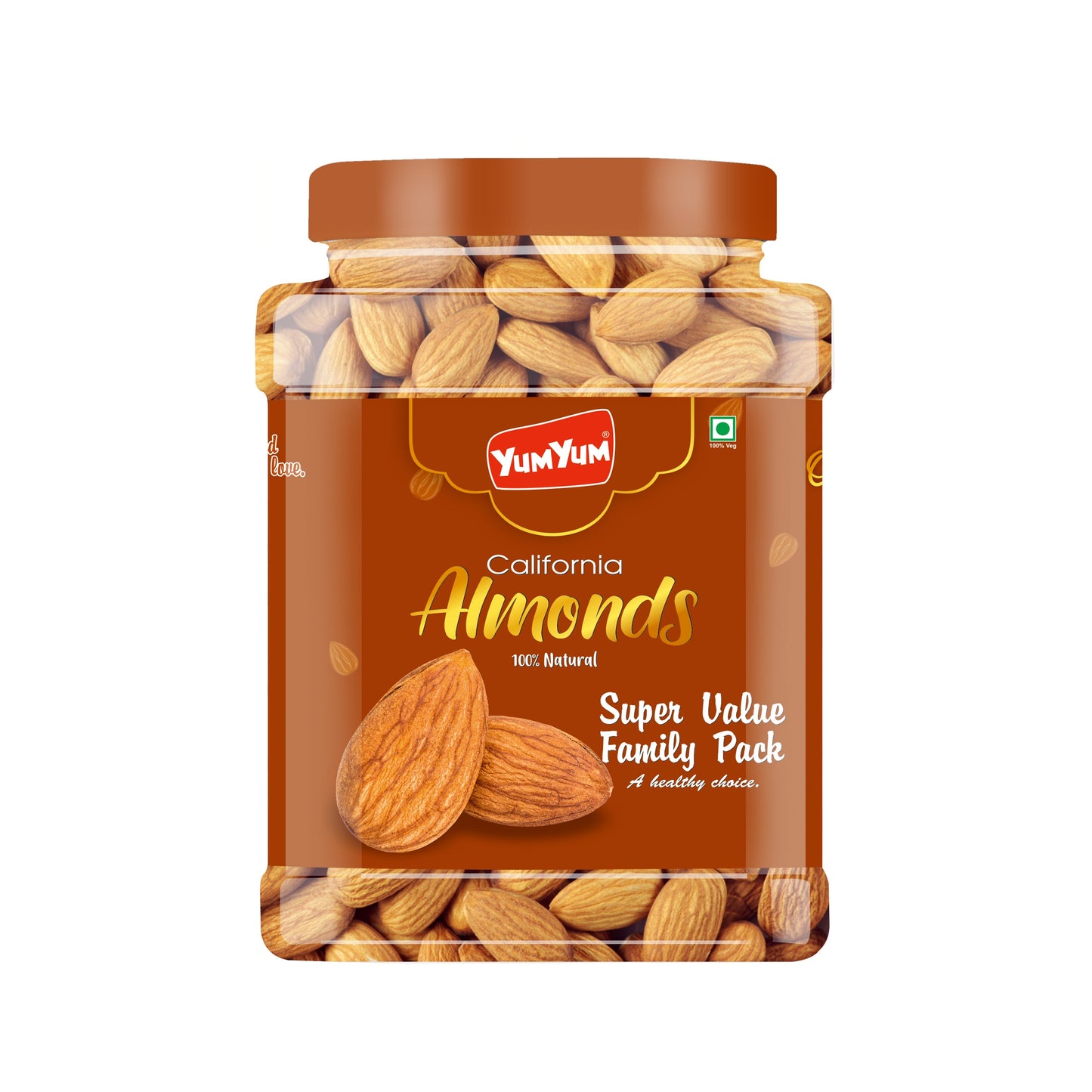 Yum Yum California Almonds Jar