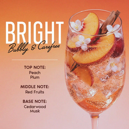 Wanderlust Peach Bellini Fruity Fresh Perfume Body & Hair Mist with White Musk