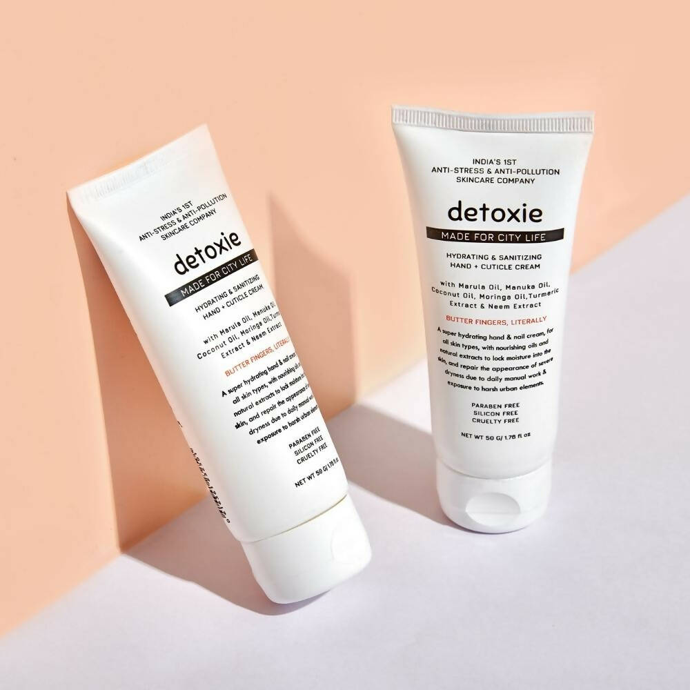Detoxie Hydrating & Sanitizing Hand & Cuticle Cream - 50 gms