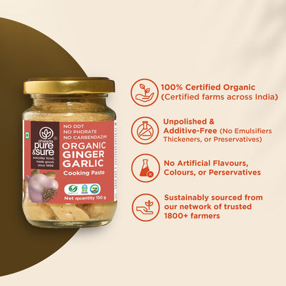 Pure & Sure Organic Ginger Garlic Paste