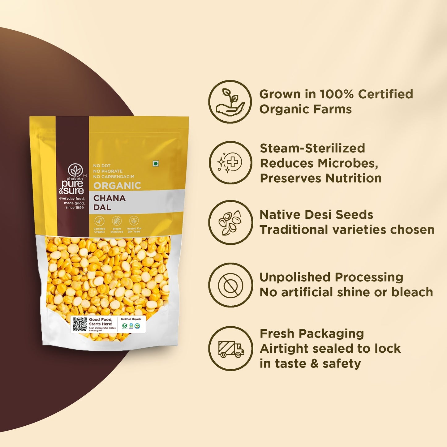 Pure & Sure Organic Chana Dal
