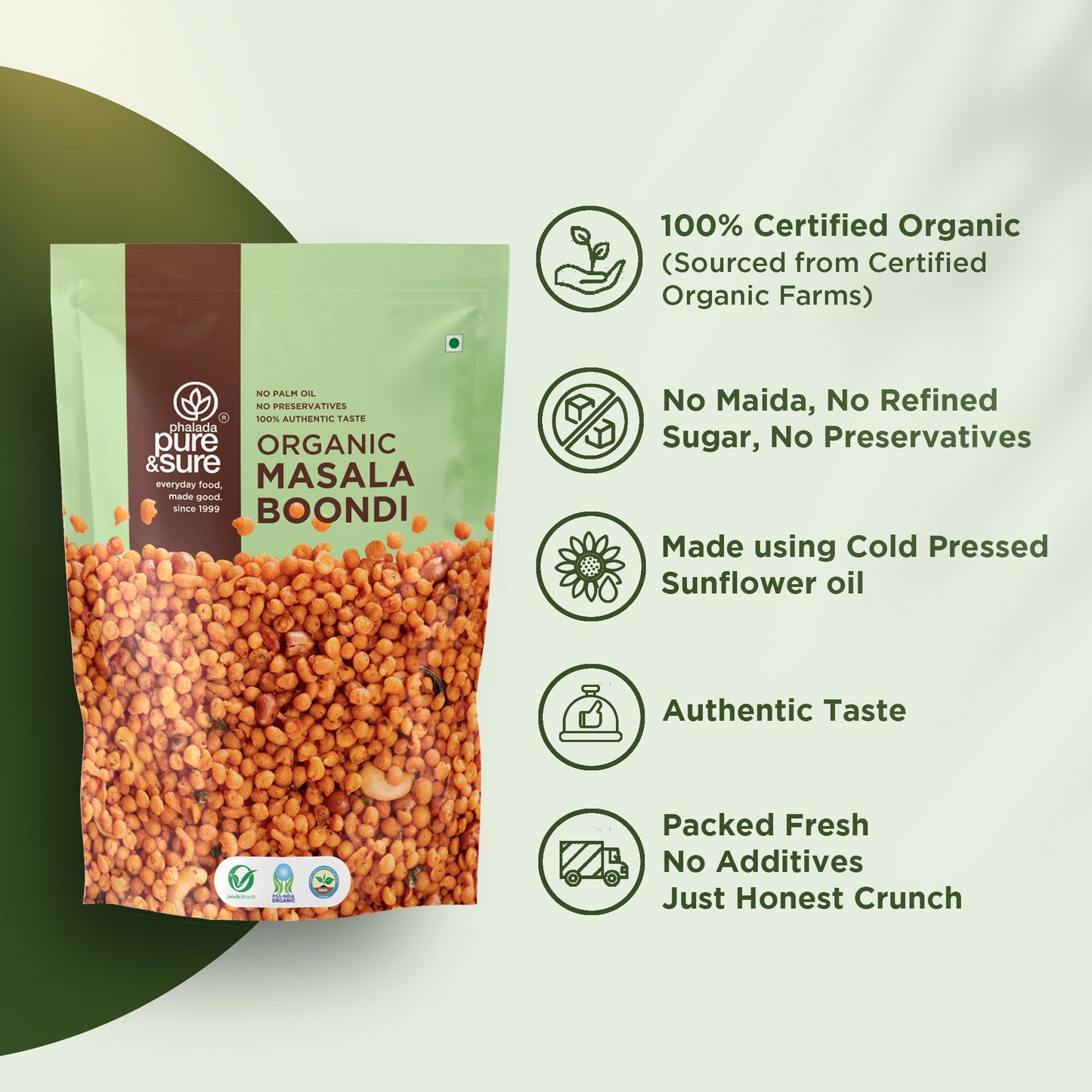 Pure & Sure Organic Masala Boondi