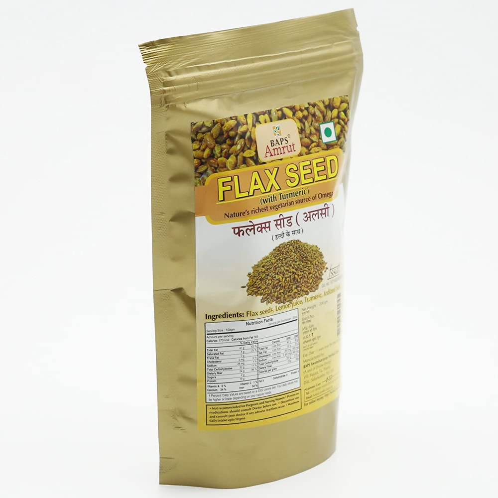 Baps Amrut Flax Seeds With Turmeric - 200 gms