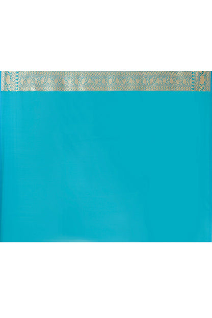 Joban Fashion Aqua Soft Pure Handloom Banarasi Silk Saree