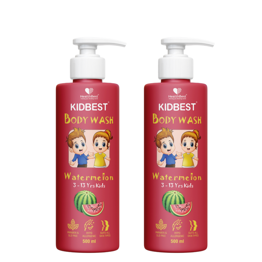 Health Best Kidbest Bodywash for 3-13 Years Kids Pack of 2 -Each 500ml
