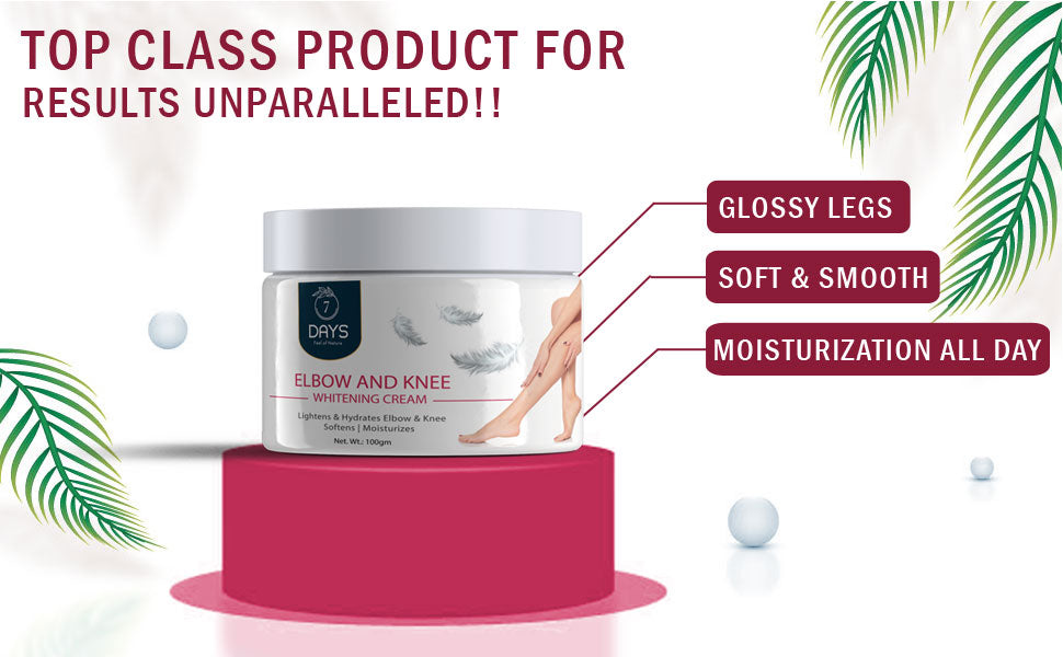 7Days Organic Elbow Lightening And Knee Cream - 100 gms