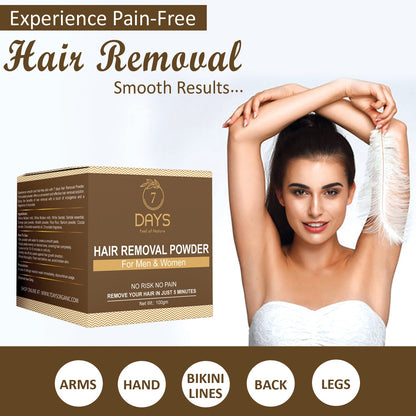 7Days Organic Pure Hair Remover For Women - 100 gms