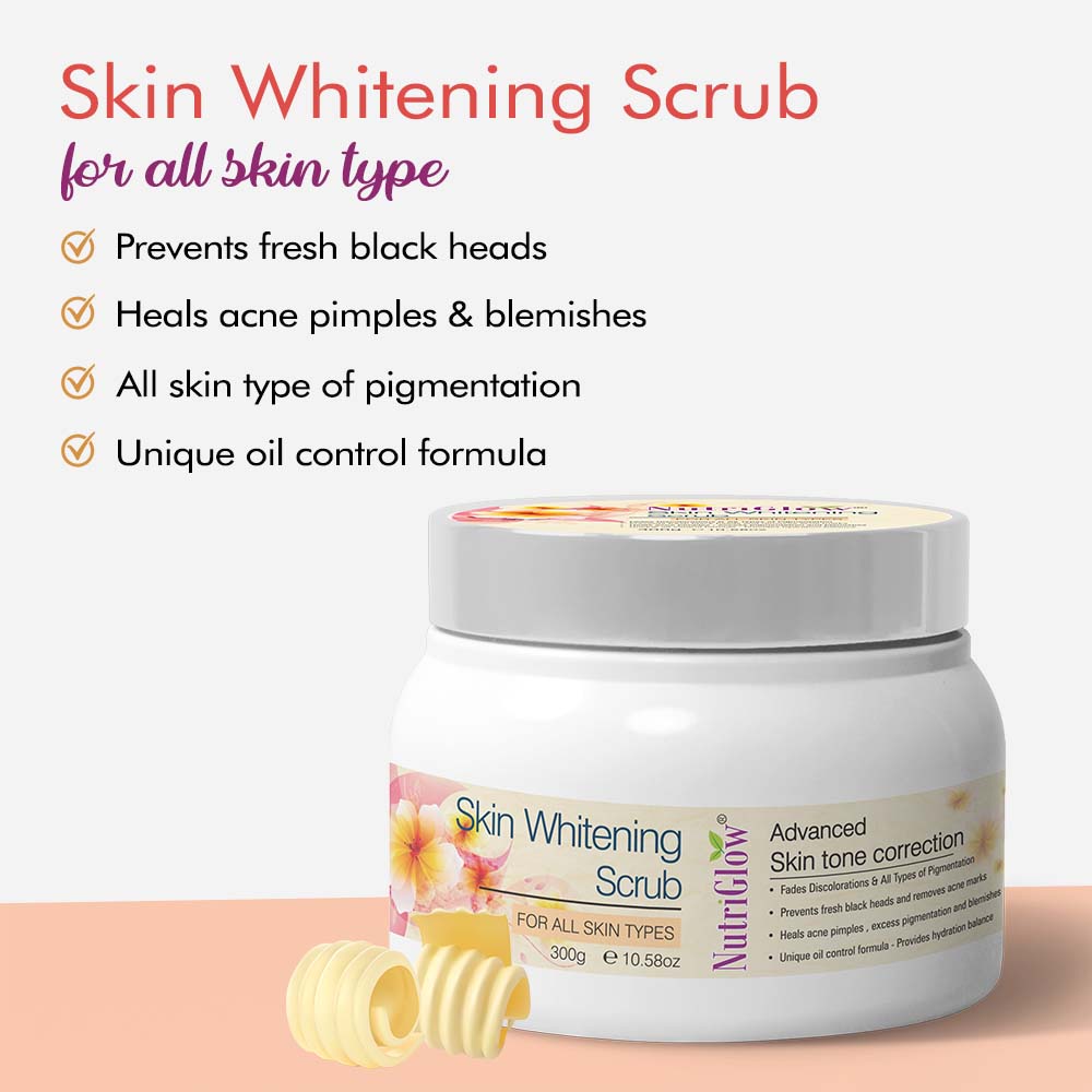NutriGlow Skin Whitening Face Scrub - 300 gms