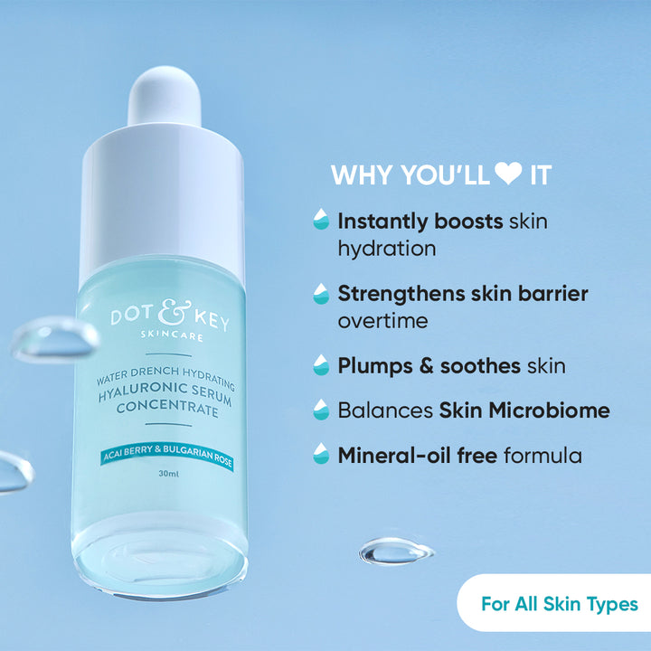 Dot & Key Water Drench Hydrating Hyaluronic Serum Concentrate - 30 ML