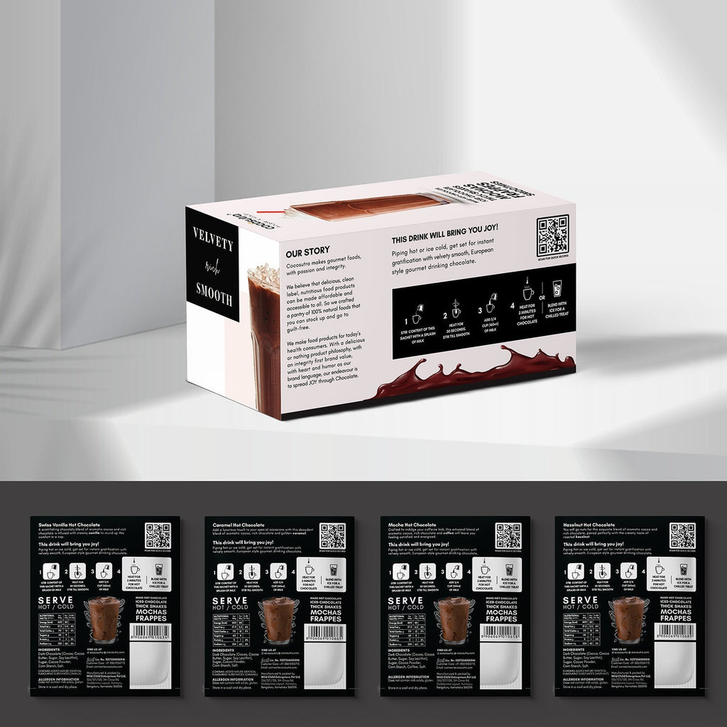 Cocosutra Hot Chocolate Travel Friendly Hamper 20 Pack - 400 gms