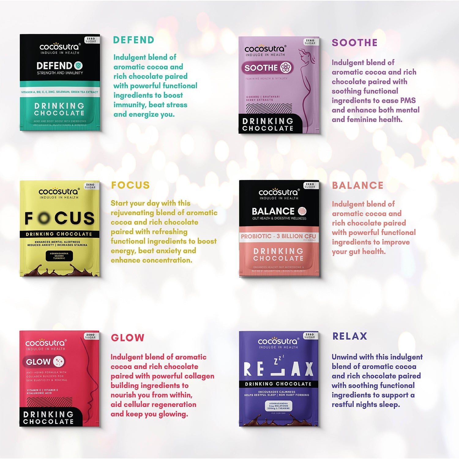 Cocosutra Sugar Free Functional Drinking Chocolate Hamper