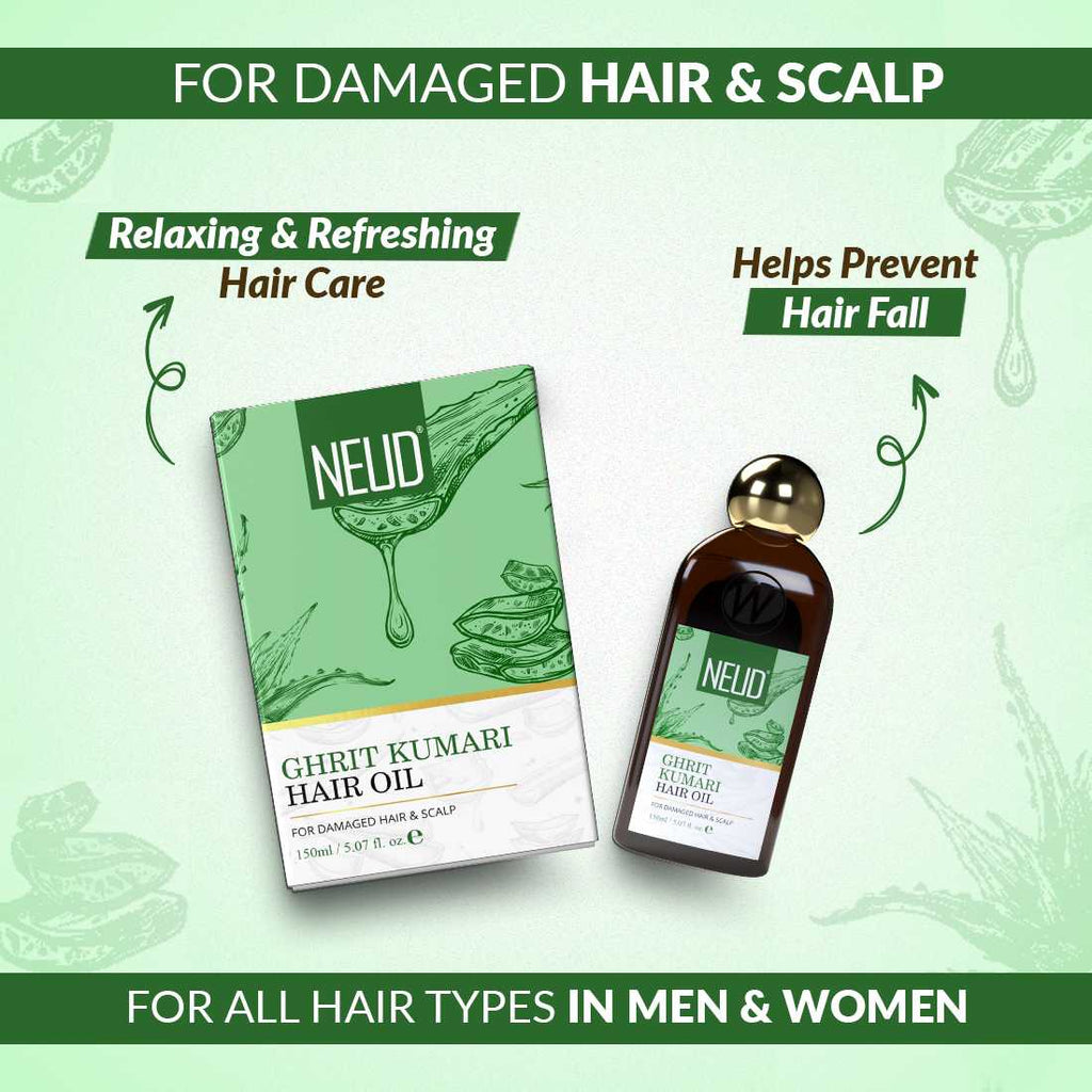 Neud Ghrit Kumari Hair Oil and Shampoo Combo