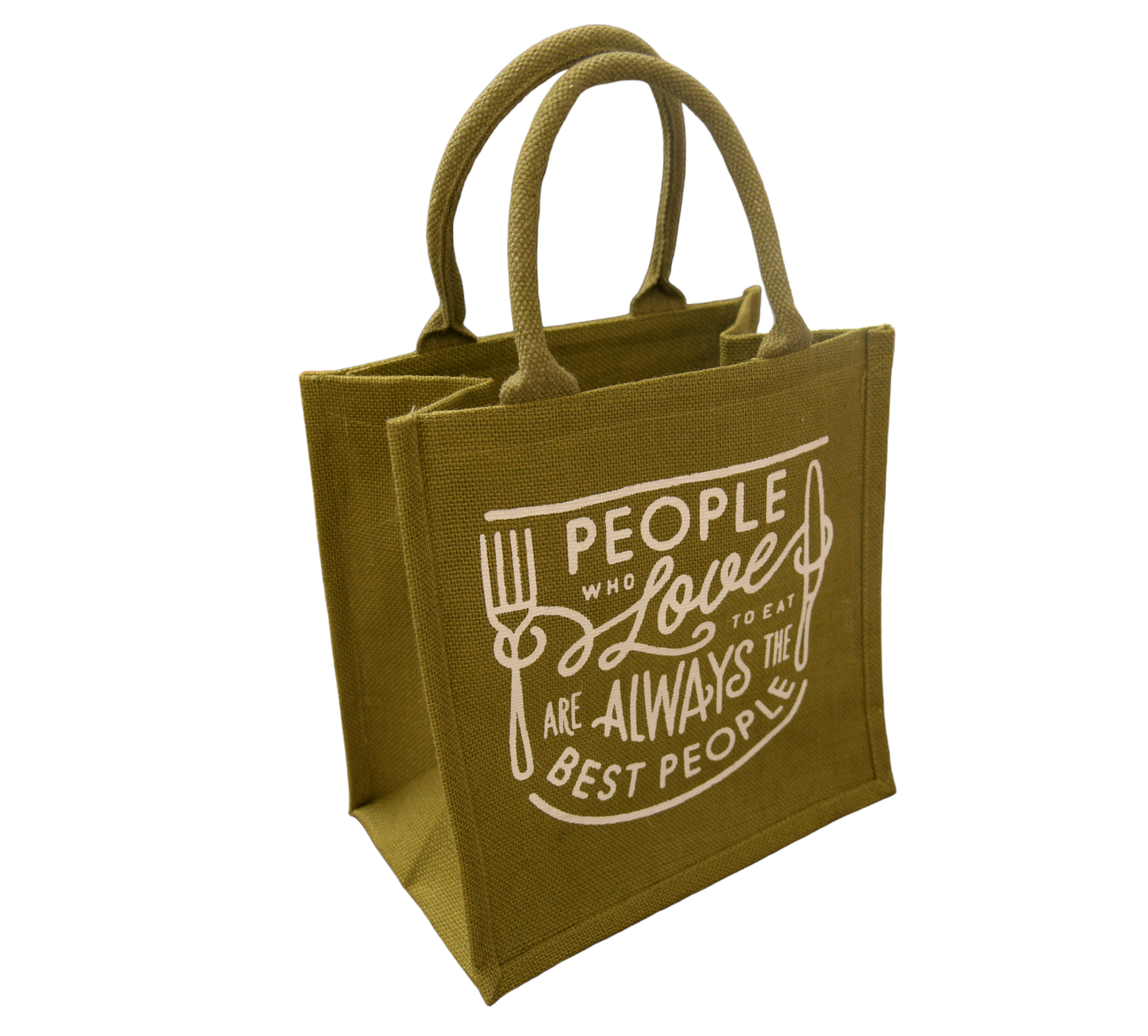 Jute Cottage Love To Eat Print Lunch Zipper