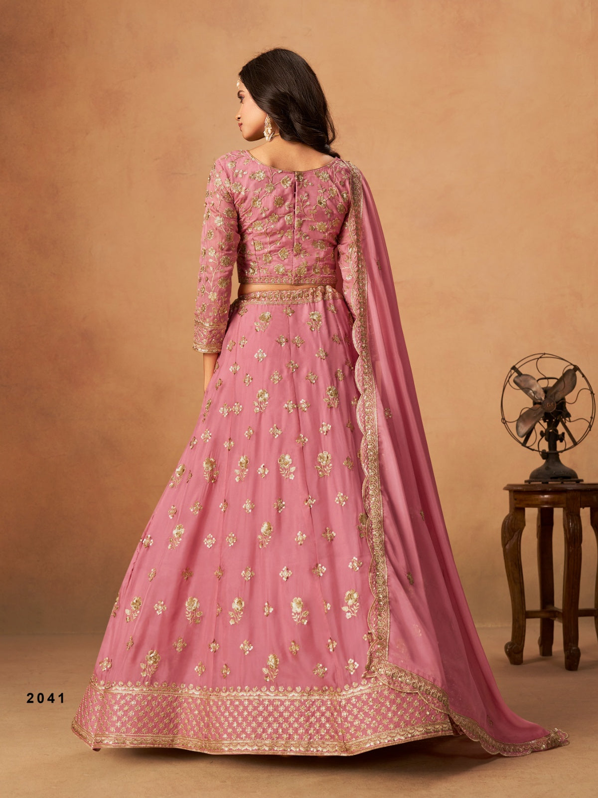 Anaita Pink Organza Lehenga Choli With Heavy Embroidery Work
