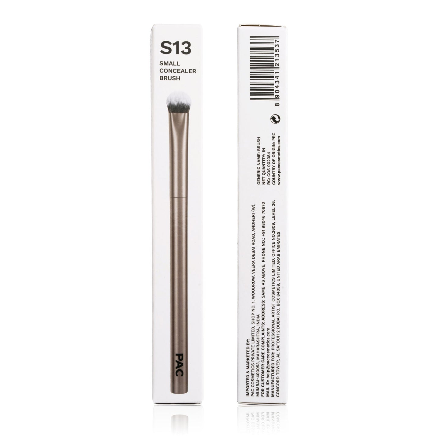 PAC Studio S13 Small Concealer Brush - Kitten Paw Shape allows Precision Coverage, Ideal for Inner Corners
