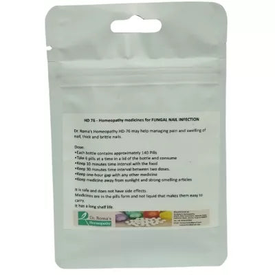 Dr. Romas Homeopathy HD-76 Nail Infection Fungal 2 Bottles - 16 gms (Each)