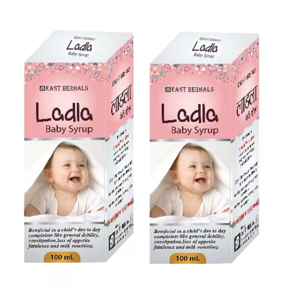 East Herbals Ladla Baby Syrup - 100 ml (Pack of 2)