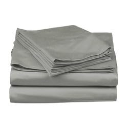 Stoa Paris Satin Bedsheets For Double Bed 300Tc Premium Bedsheet With 2 Pillow Covers Colour Harbour Mist Grey