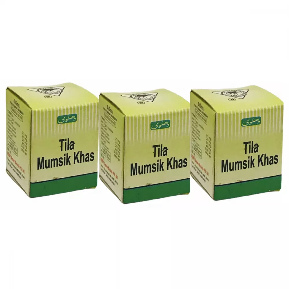 Dehlvi Ambar Tila Mumsik Khas - 6 gms (Pack of 3)
