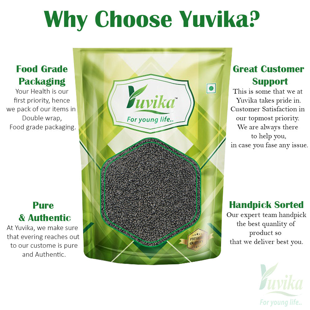 Yuvika Tukmaria Seeds - Sabja Seeds - Ocimum Basilicum - Basil Seeds