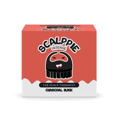 Scalppie Pro Silicon Hair Scalp Massager & Shampoo Brush Scrub - Hair Growth & Anti Dandruff - Black