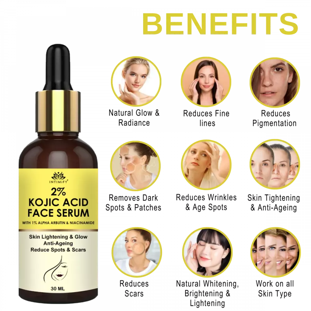 Intimify 2% Kojic Acid Face Serum - 30 ml
