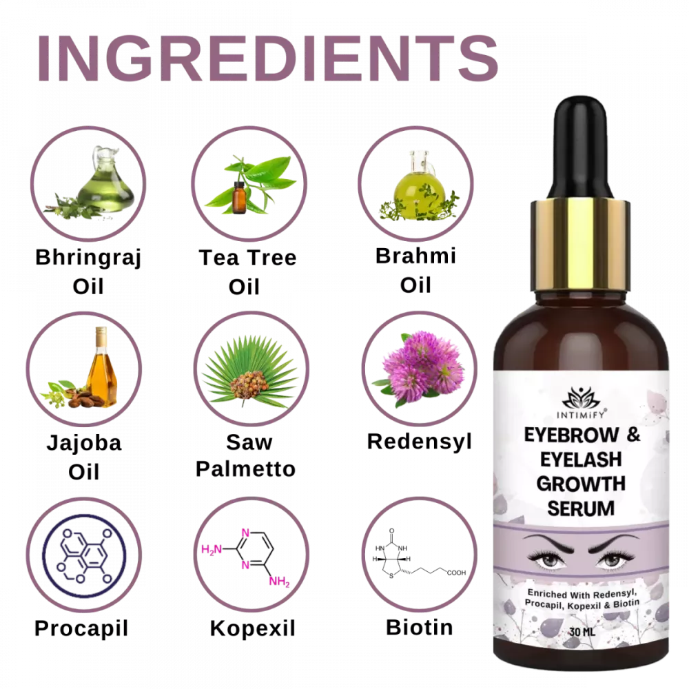 Intimify Eyebrow & Eyelash Growth Serum - 30 ml