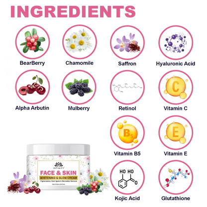 Intimify Face & Skin Whitening & Glow Cream - 50 gms