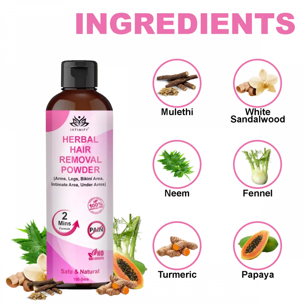 Intimify Herbal Hair Removal Powder - 100 gms